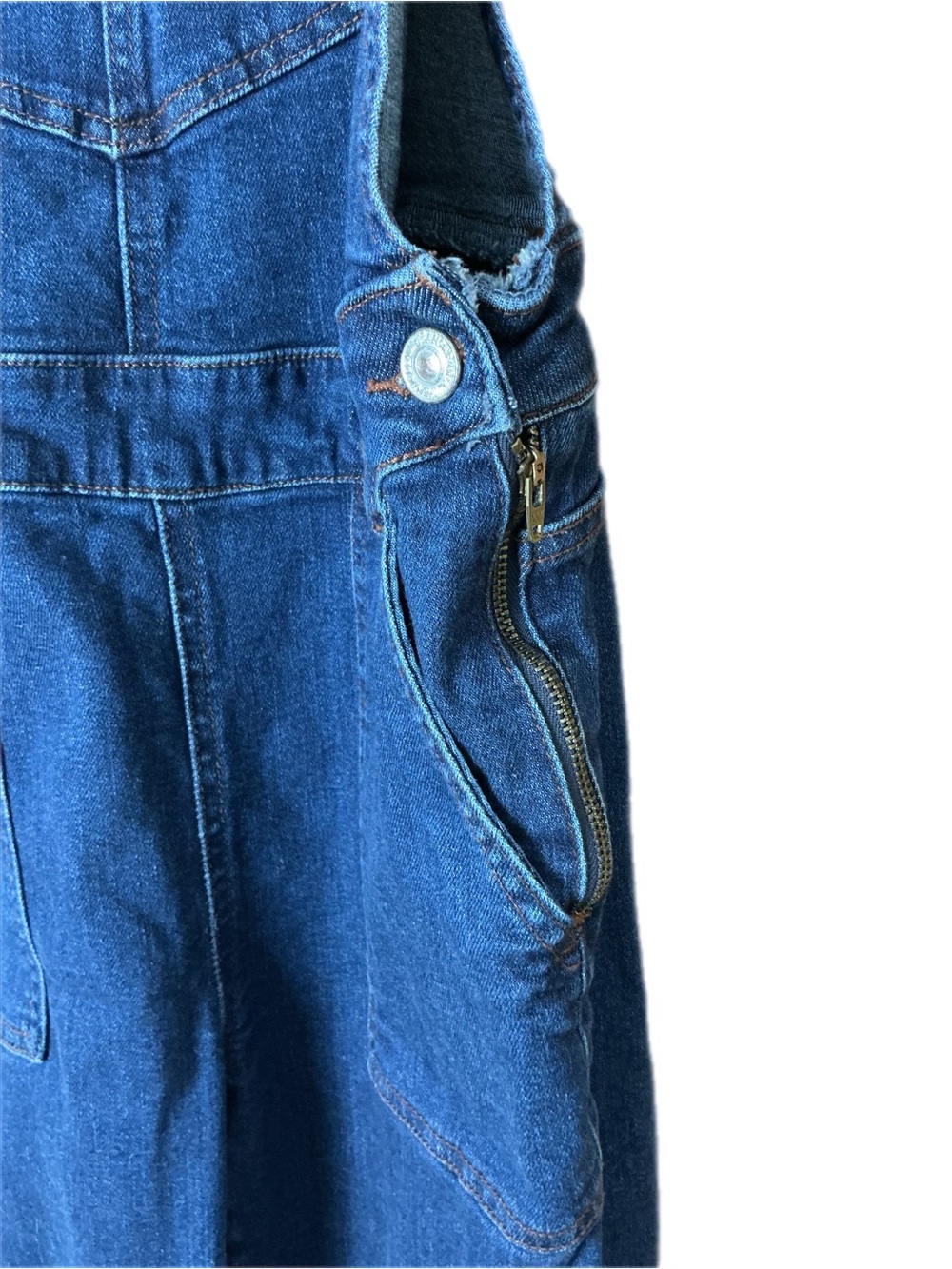 YSC denim collection dark wash overalls medium - Picture 8 of 12